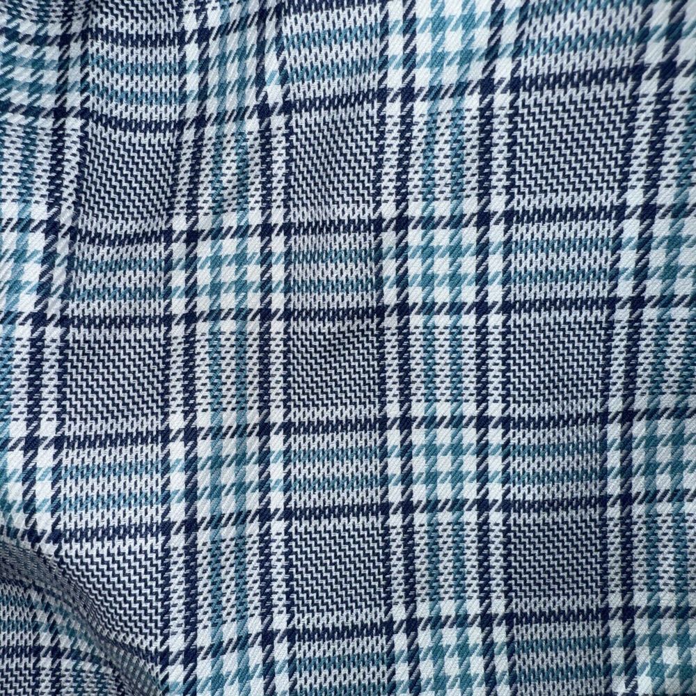 Peter Millar Long‎ Sleeve Button Shirt Mens Large Houndstooth Plaid - Picture 9 of 9